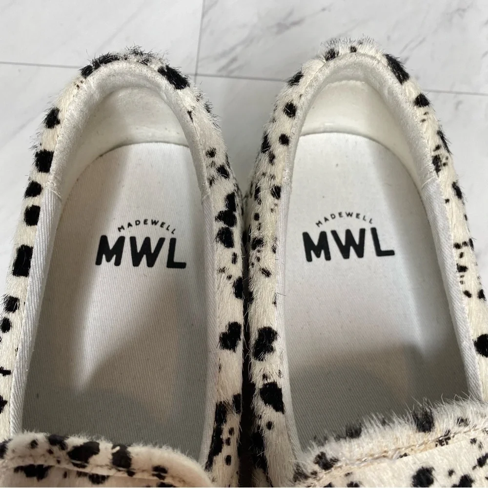 Madewell Sidewalk Slip On Spatter Painted Calf Hair Slip On 8M